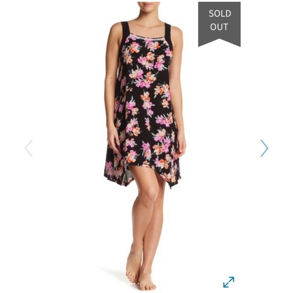 KENSIE Sleeveless Chemise Flora Dress S